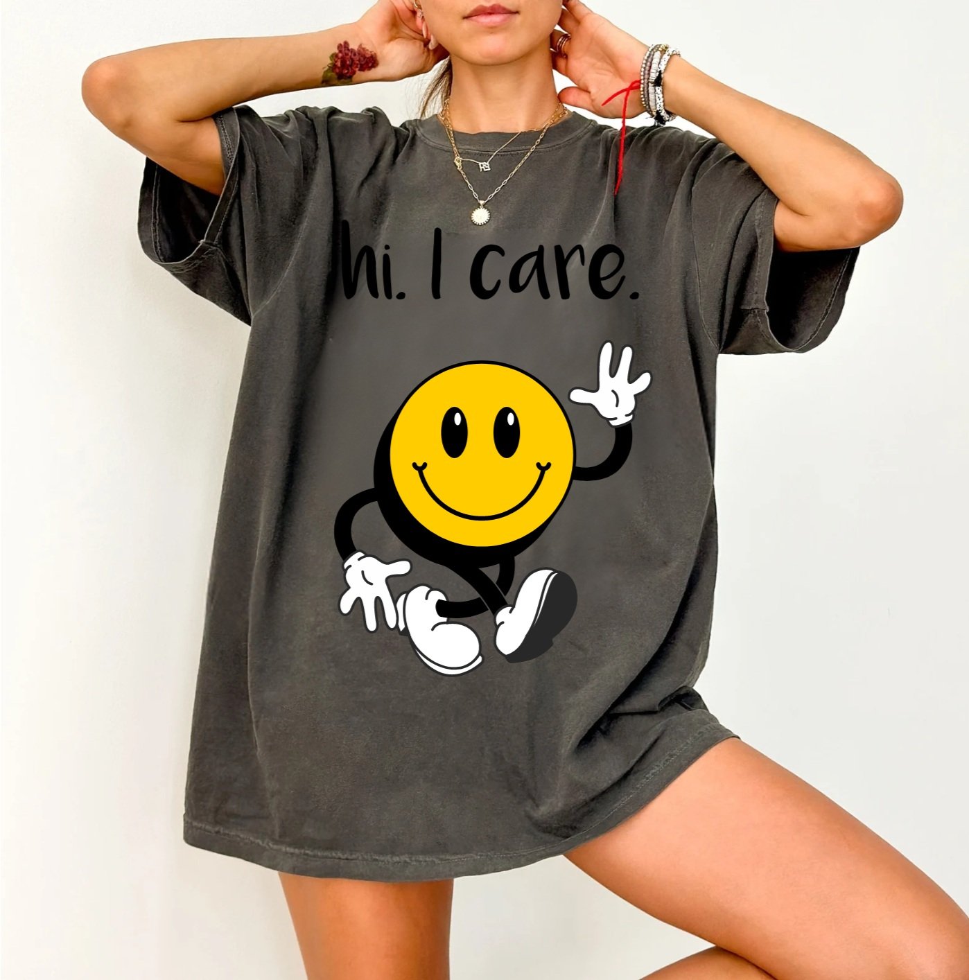 Hi, I Care Tee