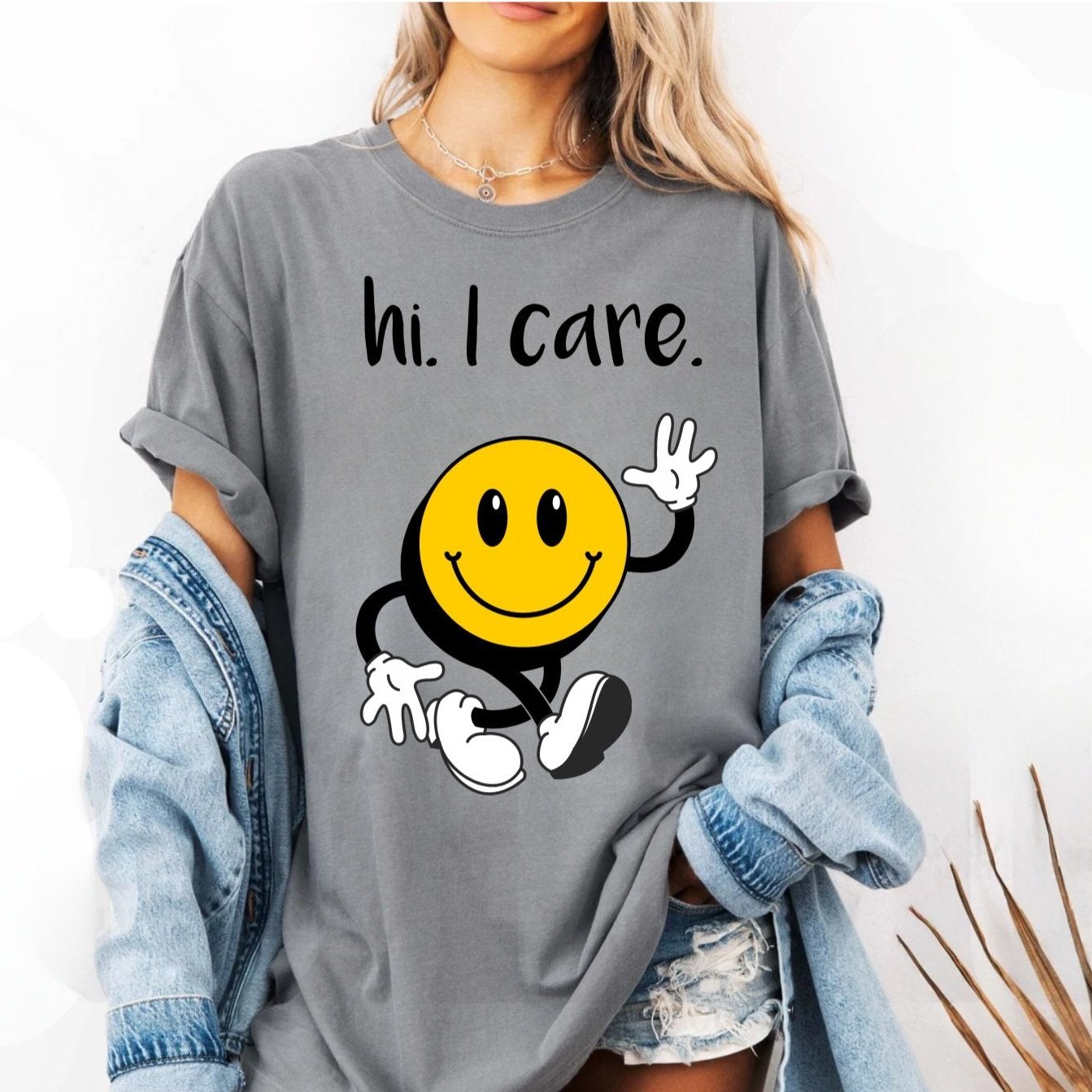 Hi, I Care Tee