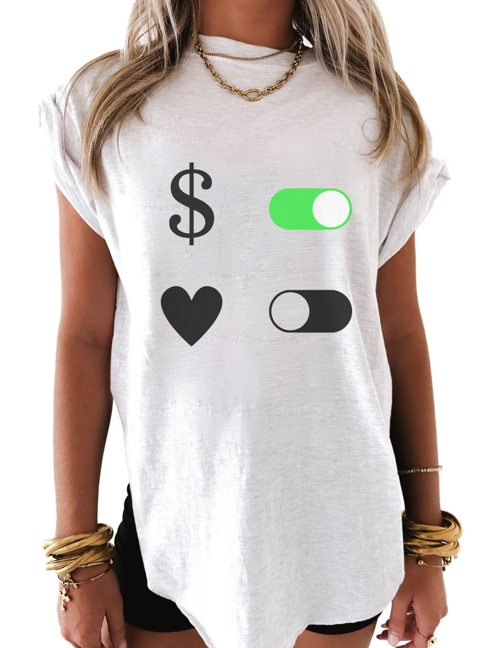 Money On Heart Off Tee