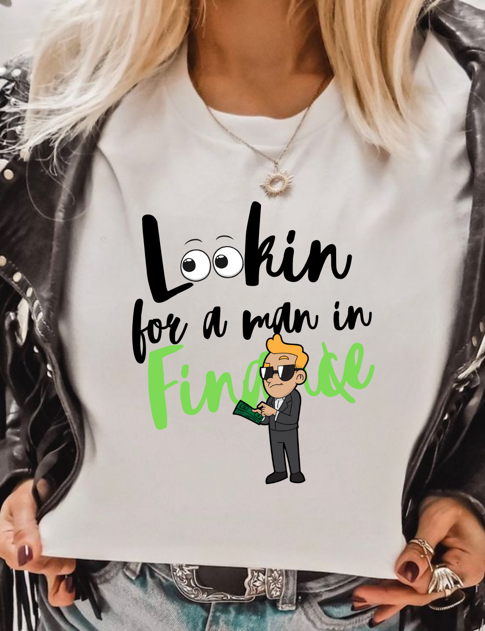 Looking For A Man In Finance T-Shirt